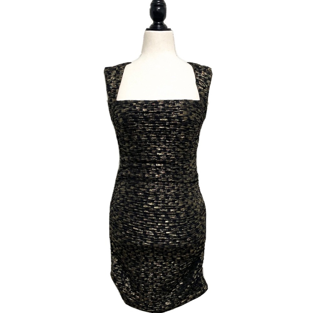 NWT T-Bags LA Metallic Sleeveless Square Bodycon